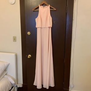 Jill Stuart x Anthropology Blush Pink Maxi Gown size 6